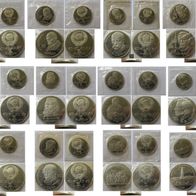 1987-1991, USSR, a set 12 pcs commemorative 1-ruble proof-coins in bank foil