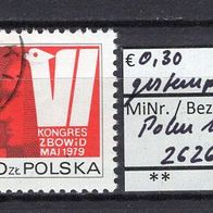 Polen 1979 6. Kongress des ZBoWiD MiNr. 2626 gestempelt