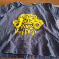 Blaues Shirt mit Aufdruck - Gr. 6 M - Kiabi