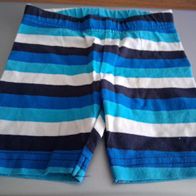 Blaue gestreifte kurze Hosen - Radler - Gr. 68 - Topomini