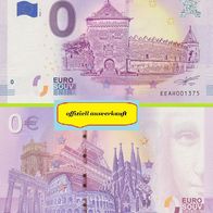 0 Euro Schein Kezmarsky Hrad EEAH 2018-1 offiziell ausverkauft Nr 9679