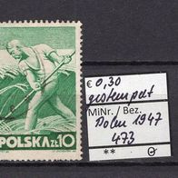 Polen 1947 Freimarken: Berufe MiNr. 473 gestempelt -2
