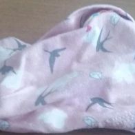 Rosa Stirnband mit Muster - Gr. 74/80 - babauba