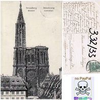 Straßburg - Münster 1908, Nr 332, no PayPal