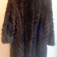 Dark Nerzschweif Kurzmantel Kürschnerarbeit Gr.50 TOP Sonderpreis