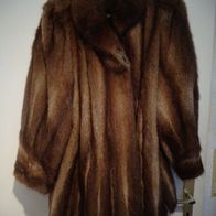 Bisam Pelzjacke Kürschnerarbeit Einzelstück Gr. 56 bis 58 Sonderp