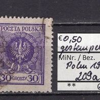 Polen 1924 Freimarken: Adler im Lorbeerkranz MiNr. 209 a gestempelt -1