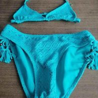 Bikini schwarz türkis - Gr. 146/152 - H&M
