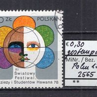 Polen 1978 11. Weltfestspiele der Jugend und Studenten MiNr. 2565 gestempelt