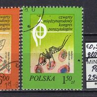 Polen 1978 Internationaler Parasitologen-Kongress MiNr. 2567 - 2568 gestempelt