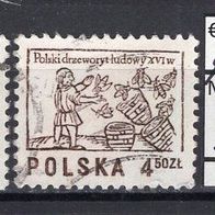 Polen 1977 Freimarken: Holzschnitte MiNr. 2537 - 2538 gestempelt -1