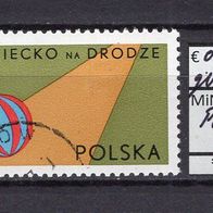 Polen 1977 Aktion Halt! Kind auf der Straße MiNr. 2486 gestempelt -1