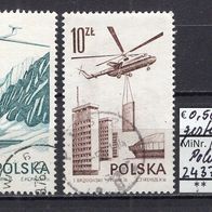 Polen 1976 Das moderne Flugwesen (I) MiNr. 2437 - 2438 gestempelt