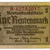 1 Rentenmark - 30.01.1937 !!!