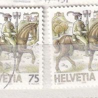 Schweiz MiNr. 1390 Postreiter gest. eine zur Auswahl M€ 0,80 #E66c