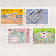 Schweiz MiNr. 1376-1379 Jahresereign. komplett gestempelt M€ 3,20 #E67a
