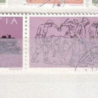 Schweiz MiNr. 1214-1215 Dreierstreifen gestempelt zur Auswahl M€ 1,30 #1339c