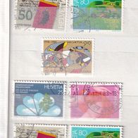 Schweiz MiNr. 1364-1368 Jahresereign. komplett gest. eine zur Auswahl M€ 3,50 #E194ac