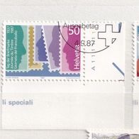 Schweiz MiNr. 1351-1353 Jahresereign. Eckrand komplett gestempelt M€ 2,50 #E71b