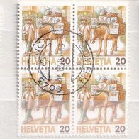 Schweiz MiNr. 1340 Maultierpost 4er-Block gest. M€ 1,20 #1339i