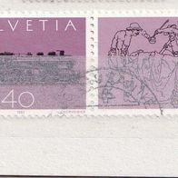Schweiz MiNr. 1214 mit Zierfeld gestempelt M€ 0,70 #E74c