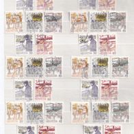 Schweiz MiNr. 1340-1344 Postbeförd. komplett eine zur Auswahl gest. M€ 2,50 #E198af