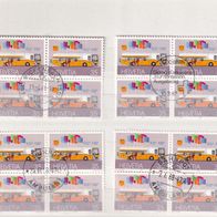 Schweiz MiNr. 1335 Autopostbüro 4er-Block einer zur Auswahl gest. M€ 1,60 #1339k