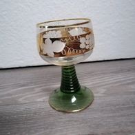 1 Weinrömer mit grünem Fuß - Nieder Moos Trauben *