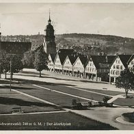 alte AK Freudenstadt Schwarzwald 30er Jahre, Der Marktplatz