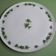 Seltmann Weiden Kuchenplatte 32cm Tortenplatte Grüne Blume Goldrand