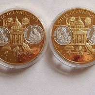 Vatikan Medaille Papst Johannes Paul II. (1978-2005) Cu veredelt Gold/ Silber
