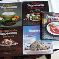 5 Tupperware Rezeptbücher