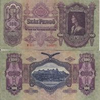 Ungarn - Hungría - 100 Pengo / Száz Pengö - vorzueglich - siehe Fotos