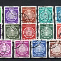 DDR, Dienstmarken 1954, Mi.-Nr.: 1xX - 17xX, Gestempelt