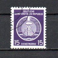 DDR, Dienstmarken 1954, Mi.-Nr.: 6xX, Gestempelt