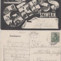 Schwerin-AK-1907-Gruss aus Schwerin Fotomontage Erh.2