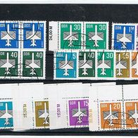 DDR aus MiNr. 2751-3129 Flugpostausgabe Paare RWZ gestempelt