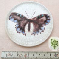RÖSLER Keramik - kleiner Teller - Craquelle * Handgemalt Schmetterling * ART DECO