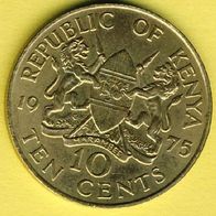 Kenia 10 Cents 1975