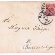 Berlin, Billet, 1898, Neujahrs Gruß, no PayPal