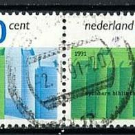 Niederlande Mi. Nr. 1422 2-fach waagerecht / 100 J. öffentliche Bibliotheken o <