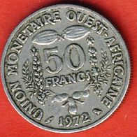 Westafrikanische Staaten Quest 50 Francs 1972 FAO