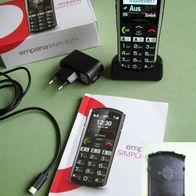 Emporia Simplicity Seniorentelefon Ladeschale Ladekabel OVP Anleitung