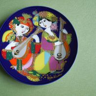 Wandteller Rosenthal Sammeledition Porzellan Orientalische Nachtmusik #2 Mandoline