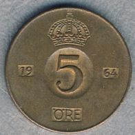 Schweden 5 Öre 1964