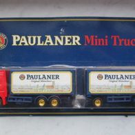 Paulaner Werbetruck LKW Mini Truck MAN mit Anhänger OVP 1:87 (27)