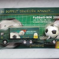 Sternquell Scania LKW Modell 1:87 mit Anhänger Fußball WM 2002 (33)