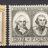 Polen 1973 200 Jahre Nationale Kommission für Erziehung MiNr. 2279 - 2280 gestempelt