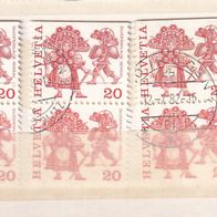 Schweiz MiNr. 1102 Do/Du ZDR gest. eine zur Auswahl M€ 1,00 #E116e
