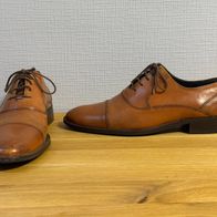 Rochas - Herrenschuhe aus Leder - cognacfarben Gr. 40